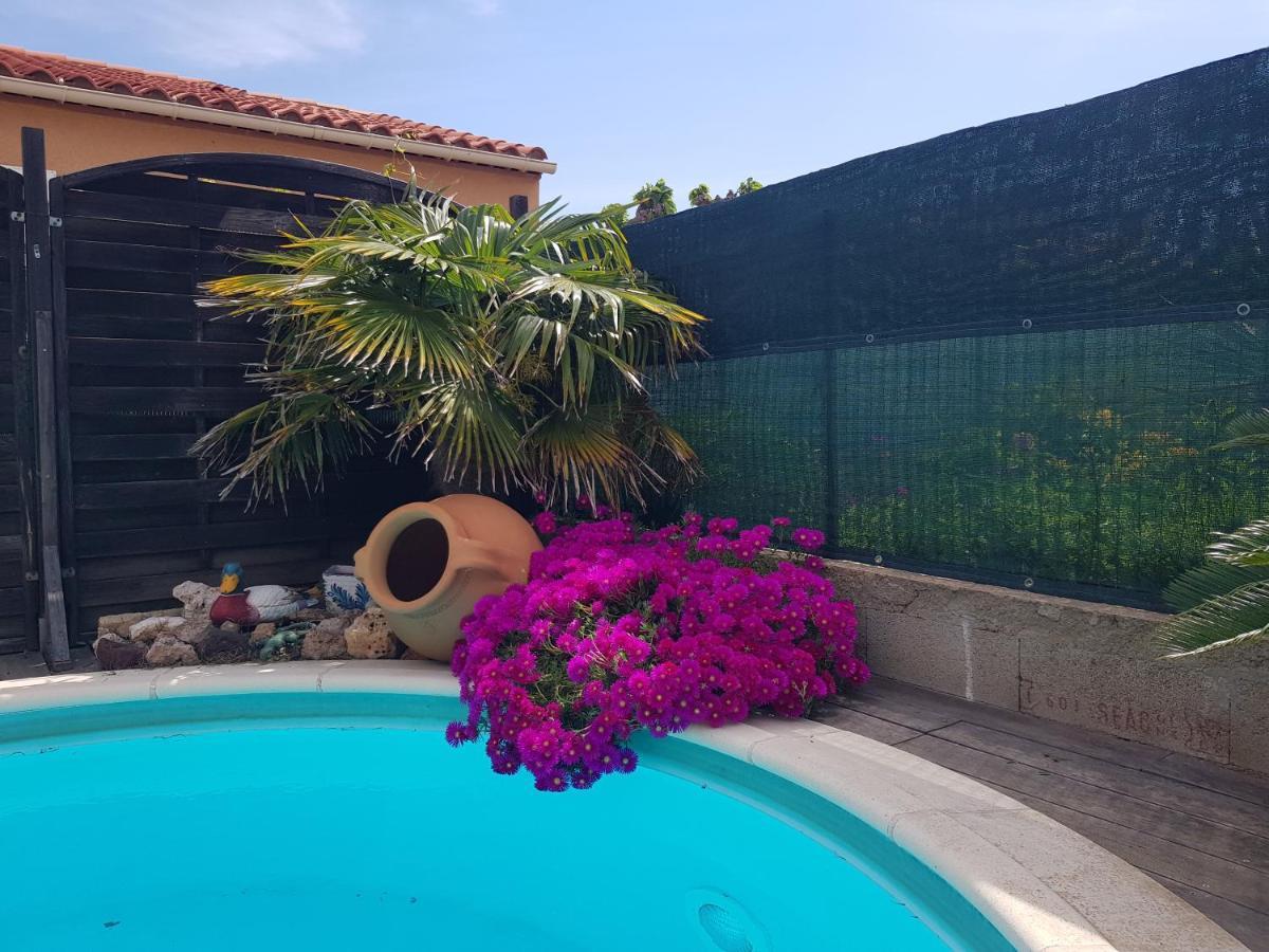 Villa individuelle avec piscine privée, clim, wifi Le Barcarès Extérieur photo