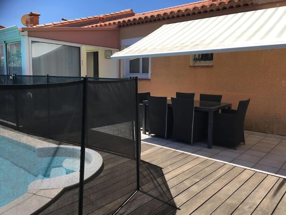 Villa individuelle avec piscine privée, clim, wifi Le Barcarès Extérieur photo