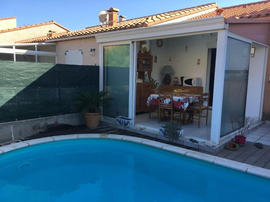Villa individuelle avec piscine privée, clim, wifi Le Barcarès Extérieur photo